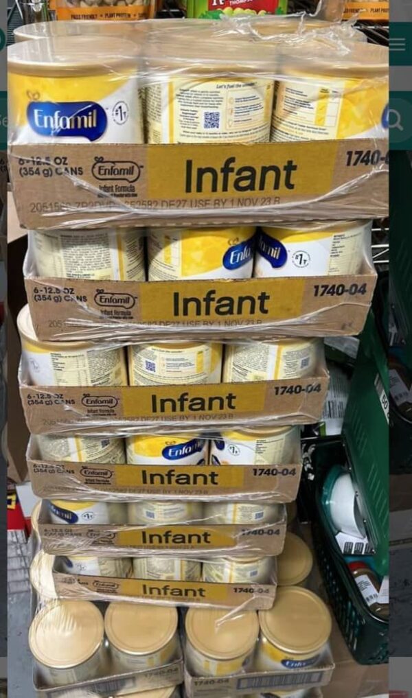 baby formula pallet